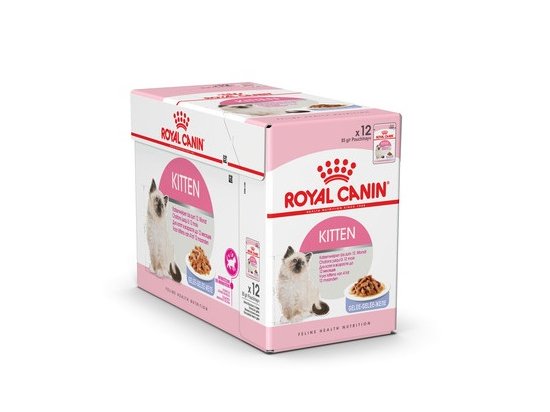 Фото - влажный корм (консервы) Royal Canin KITTEN INSTINCTIVE in JELLY влажный корм для котят в возрасте 4-12 месяцев