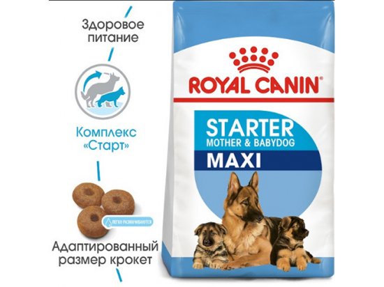 Royal Canin MAXI STARTER MOTHER & BABYDOG корм для беременных и кормящих сук и щенков крупных-пород - 3 фото