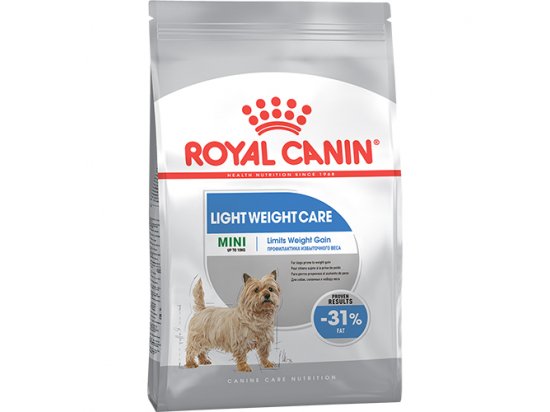 Фото - сухой корм Royal Canin MINI LIGHT WEIGHT CARE корм для собак мелких пород малоактивных и склонных к ожирению (до 10 кг)