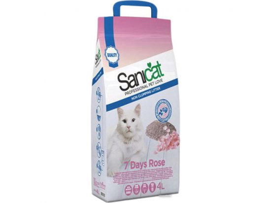 Фото - наповнювачі Sanicat (Саникет) 7DAYS ROSE (ДИКАЯ РОЗА) наполнитель для кошачьего туалета, 4 л