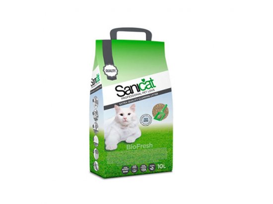 Фото - наполнители Sanicat (Саникет) BioFresh - комкующийся наполнитель для кошачьих туалетов, 10 л