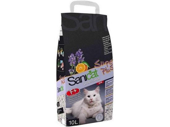 Фото - наполнители Sanicat (Саникет) Professional Super Plus - впитывающий наполнитель для кошачьего туалета с ароматом лаванды и апельсина