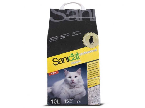 Фото - наполнители Sanicat (Саникет) Professional Classic - впитывающий наполнитель для кошачьего туалета без запаха
