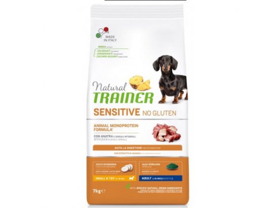 Фото - сухий корм Trainer Natural Sensitive Adult Mini With Duck Rice Oil – корм для дорослих собак дрібних порід з Качкою