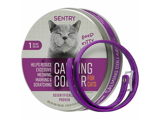 Фото - седативные препараты (успокоительные) Sentry CALMING COLLAR GOOD успокаивающий ошейник с феромонами для котов