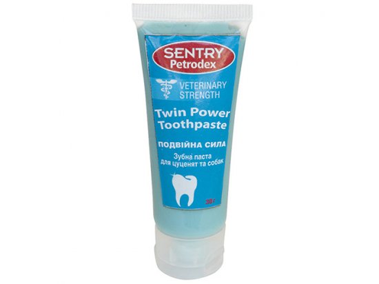 SENTRY Petrodex ДВОЙНАЯ СИЛА (Twin Power) отбеливающая зубная паста для собак 30 г