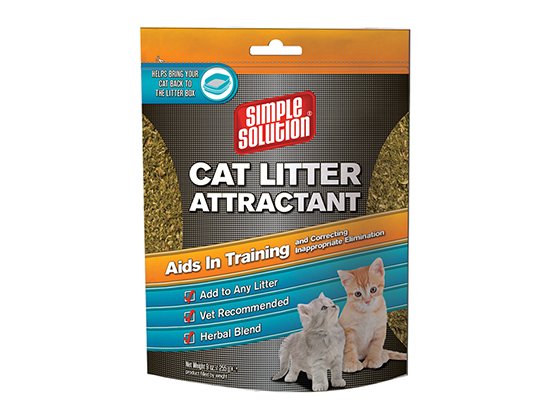 Фото - трава для котів та котяча м'ята Simple Solution Cat litter attractant - засіб для привчання котів до туалету, 255 г