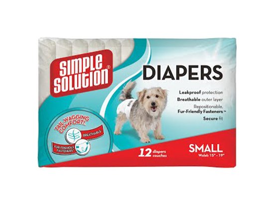Фото - памперсы и трусики Simple Solution Disposable Diapers - Гигиенические подгузники для собак, 30 шт
