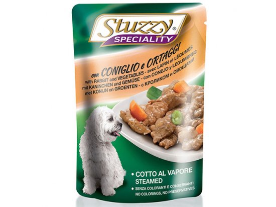Фото - вологий корм (консерви) Stuzzy SPECIALITY RABBIT& VEGETABLES консерви для собак КРОЛИК І ОВОЧІ в соусі