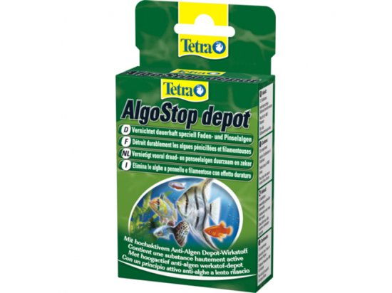 Фото - химия и лекарства Tetra (Тетра) ALGOSTOP (АЛГОСТОП ПРОТИВ ВОДОРОСЛЕЙ) таблетки для аквариумов, 12 табл.