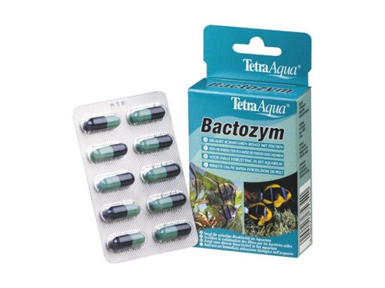 Фото - лекарства TetraАqua (ТетраАква) BACTOZYM (БИОАКТИВНОСТЬ В АКВАРИУМЕ) препарат для аквариумов, 10 шт