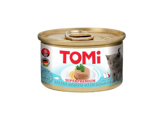 Фото - влажный корм (консервы) Tomi KITTEN SALMON консервы для котят, мусс ЛОСОСЬ