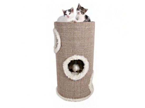 Фото - когтеточки, с домиками Trixie Cat Tower Edoardo Когтеточка-домик для кошек Башня