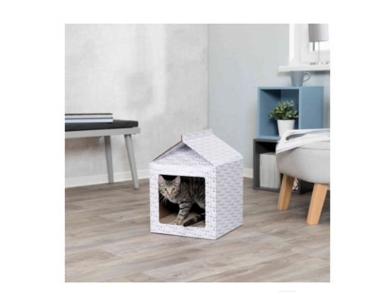 Фото - когтеточки, с домиками Trixie ДОМИК картонный домик - когтеточка для кошек и котят