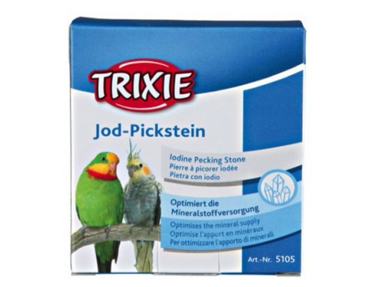 Фото - крейда та сепія Trixie мінерал для великих папуг з йодом (5105), 90 г