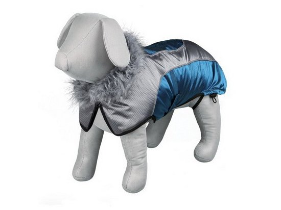Фото - одежда Trixie Auron - зимнее пальто для собак бирюза-серебро