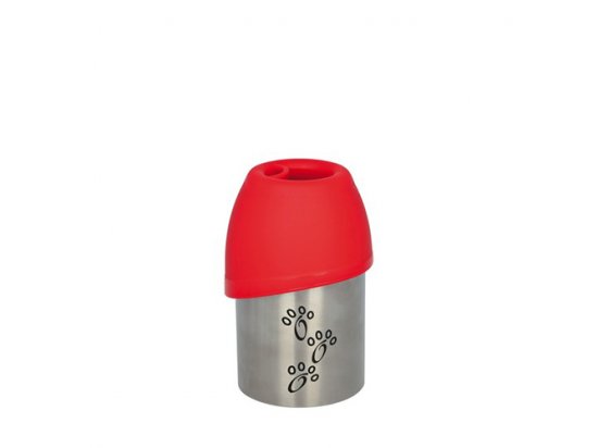 Фото - миски, поилки, фонтаны Trixie Bottle with Bowl Поилка дорожная для животных