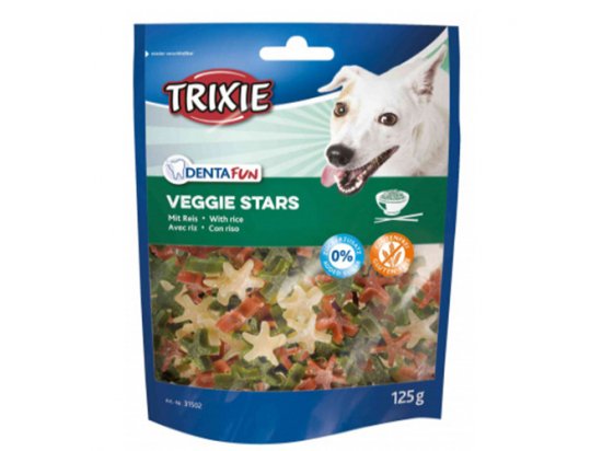 Фото - лакомства Trixie DENTAFUN VEGGIE STARS лакомство для собак с рисом