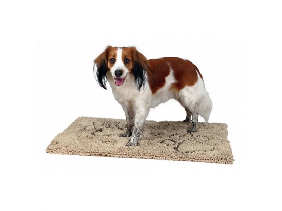 Фото - лежаки, матраси, килимки та будиночки Trixie (Трикси) DIRT-ABSORBING MAT (ГРЯЗЬ - ПОГЛОЩАЮЩИЙ) коврик для собак, бежевый