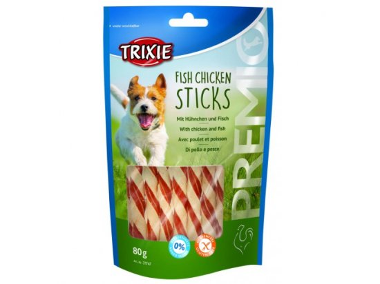 Фото - ласощі Trixie Fish Chicken Stick жувальні палички з куркою та рибою - ласощі для собак
