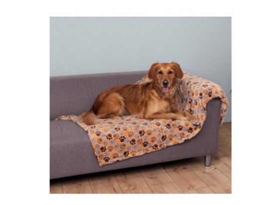 Фото - лежаки, матрасы, коврики и домики Trixie LASLO мягкое флисовое покрывало для собак БЕЖЕВОЕ