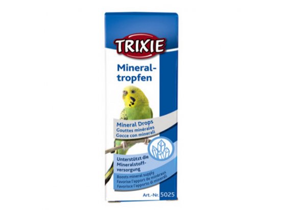 Фото - вітаміни та мінерали Trixie MINERAL DROPS капли для птиц с минералами