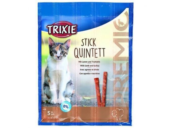 Фото - лакомства Trixie (Трикси) QUINTETT STICKS (ПАЛОЧКИ ЯГНЕНОК И ИНДЕЙКА) лакомство для кошек
