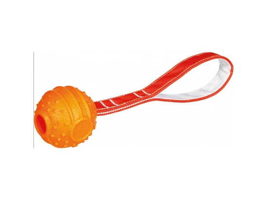 Фото - іграшки Trixie Soft & Strong BALL WITH ROPE игрушка для собак, мяч на веревке, резина