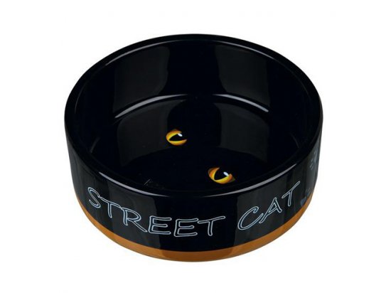 Фото - миски, напувалки, фонтани Trixie Street Cat Керамическая миска для кошек (24659)