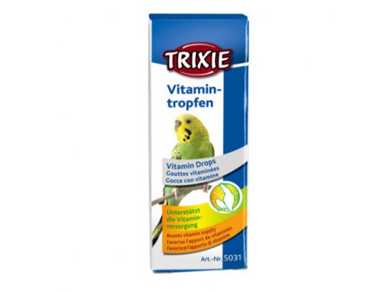 Фото - витамины и минералы Trixie VITAMIN DROPS капли витаминные для птиц