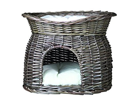 Фото - спальные места, лежаки, домики Trixie Wicker Cave - Плетеный домик для кошек