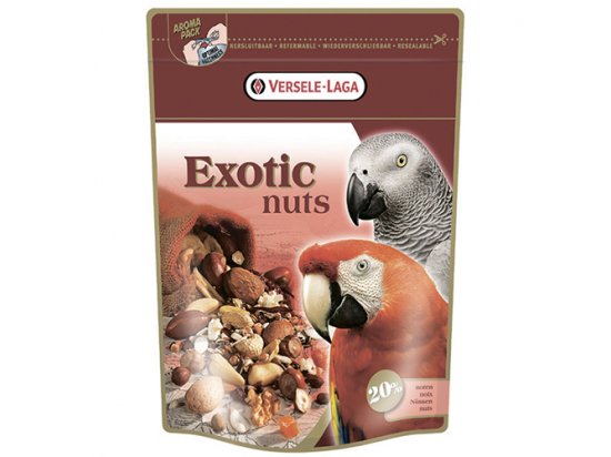 Фото - корм для птахів Versele-Laga (Верселе-Лага) Prestige EXOTIC NUTS (ЕКЗОТИК НАТC) корм для великих папуг з екзотичними горіхами