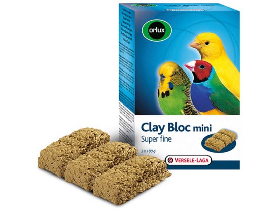 Фото - витамины и минералы Versele-Laga (Верселе-Лага) Orlux Clay Bloc Mini минеральный блок с глиной для мелких птиц- попугаев, канареек, вьюрков