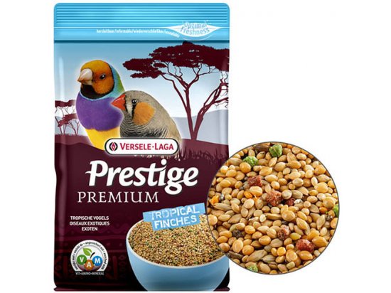 Фото - корм для птахів Versele-Laga Prestige Premium TROPICAL FINCHES корм для тропічних птахів, 0,8 кг
