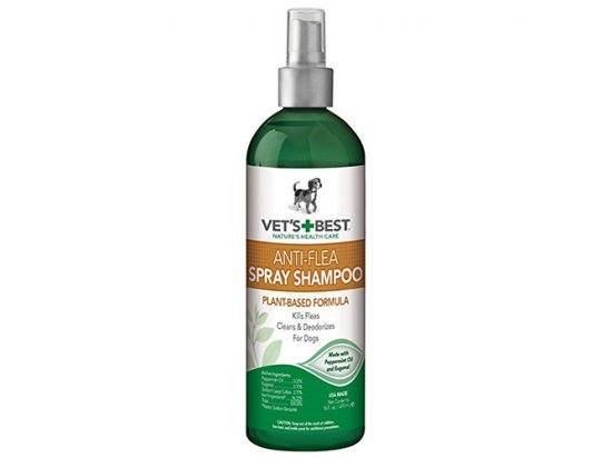 Фото - від бліх та кліщів Vets Best (Ветс Бест) ANTI - FLEA SPRAY SHAMPOO (ВІД БЛОХ, КЛІЩІВ) шампунь-спрей для собак