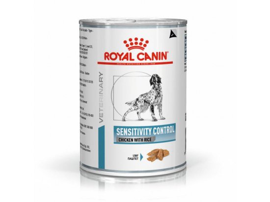 Фото - ветеринарні корми Royal Canin SENSITIVITY CONTROL with CHICKEN лікувальний вологий корм для собак при харчовій алергії