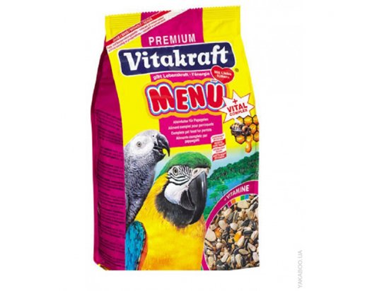 Фото - корм для птахів Vitakraft (Вітакрафт) Корм для великих папуг