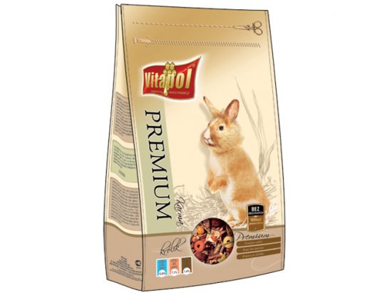 Фото - корм для гризунів Vitapol Premium Корм повнораціонний для кроликів, 900 г