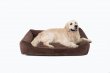 Фото - лежаки, матрасы, коврики и домики Harley & Cho DREAMER VELVET BROWN лежак для собак (вельвет), коричневый
