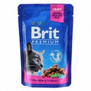 Фото - влажный корм (консервы) Brit Premium Cat Chicken & Turkey консервы для кошек КУРИЦА и ИНДЕЙКА