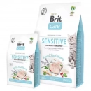 Фото - сухий корм Brit Care Cat Grain Free Sensitive Insect & Herring беззерновий сухий корм для котів з чутливим травленням КОМАХИ і ОСЕЛЕДЕЦЬ