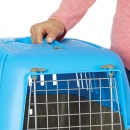 Фото - переноски, сумки, рюкзаки Pratiko (Пратико) Pet Carrier переноска для животных, ДВЕРЬ МЕТАЛЛ, голубой