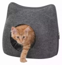 Фото - спальные места, лежаки, домики Trixie CAT лежак-пещера с застёжкой для кошек, серый (36318)