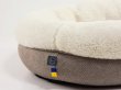 Фото - лежаки, матраси, килимки та будиночки Harley & Cho BAGEL FUR MILKY лежак для собак та кішок овальний з хутром, молочний