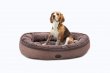 Фото - лежаки, матрасы, коврики и домики Harley & Cho DONUT SOFT TOUCH BROWN овальный лежак для собак, коричневый