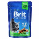 Фото - вологий корм (консерви) Brit Premium Cat for Sterilised Chicken Slices консерви для стерилізованих кішок КУРКА