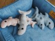 Фото - іграшки Harley & Cho Акула-Каракула Grey м'яка іграшка для собак і кошек, сірий
