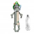 Фото - іграшки GiGwi (Гігві) Eco Friendz БЕГЕМОТ іграшка для собак з пластиковою пляшкою та пищалкою