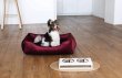 Фото - лежаки, матрасы, коврики и домики Harley & Cho DREAMER VELOUR WINE лежак для собак (велюр), вишневый