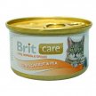 Фото - вологий корм (консерви) Brit Care Cat Adult Tuna, Сarrots and Рeas консерви для кішок ТУНЕЦЬ, МОРКВА І ГОРОХ